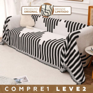 Capa de Sofá Verona em Microfibra Premium — Kit 2 Capas + 2 Almofadas